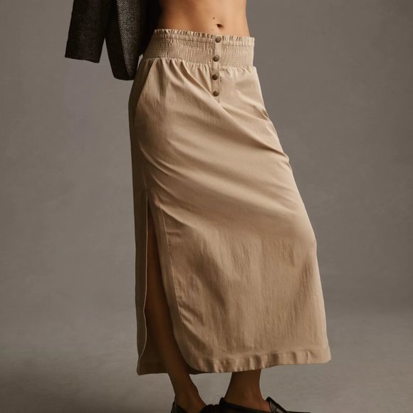 HTF By Anthropologie Smocked Skirt - Picture 2 of 4